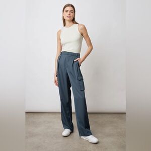 NWT RAILS Harlow Trouser Cargo Pants in Deep Sea Size 6